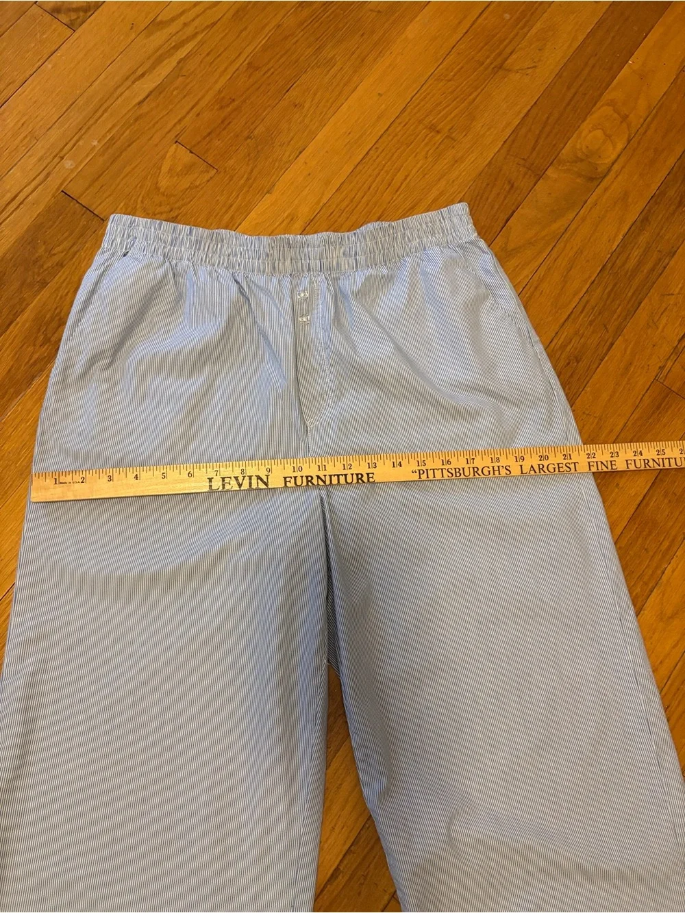 Cotton On Australia Boxer Style Lounge Pajama Pant Med Large Lt BluePinstripe